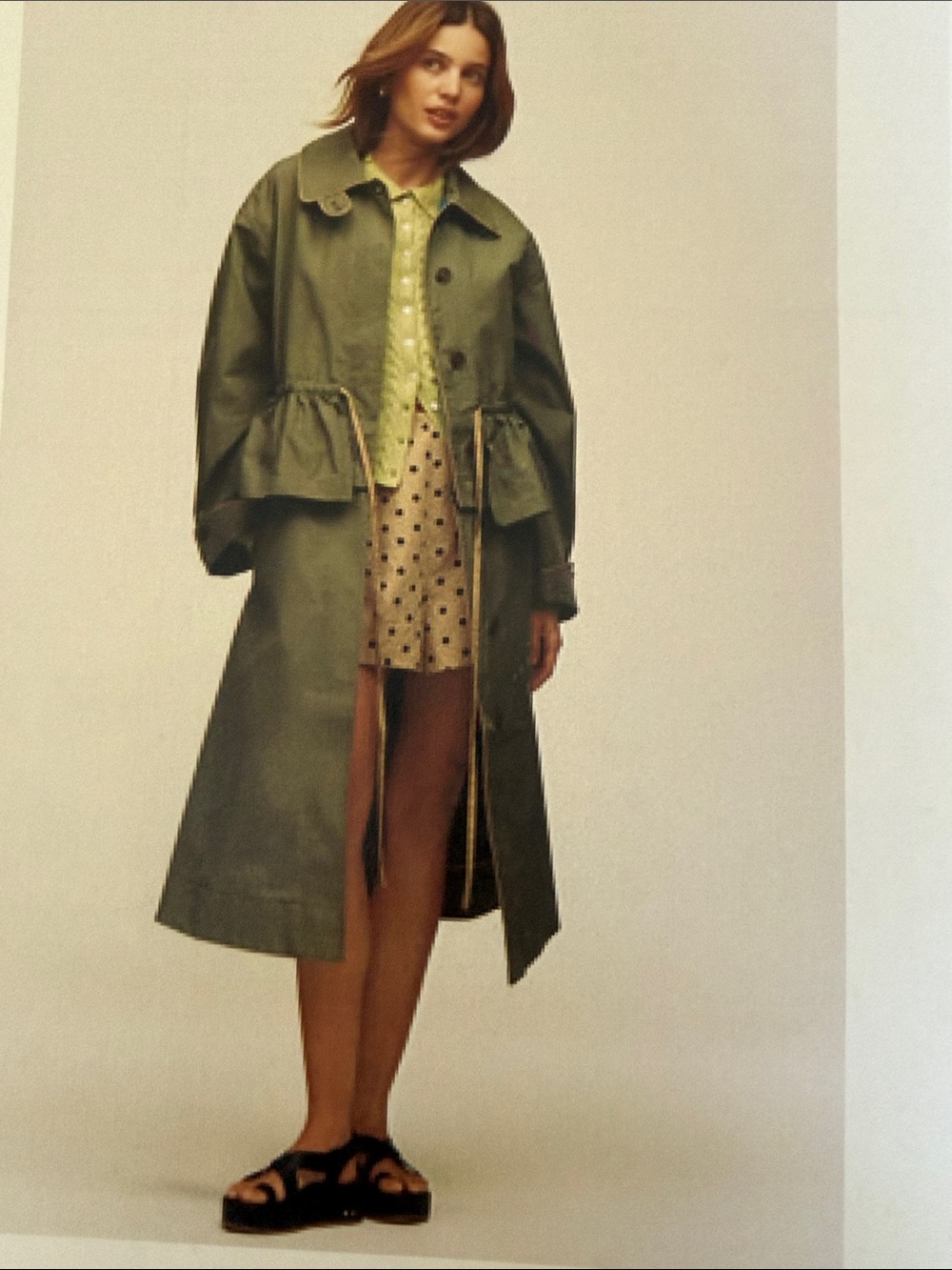 Damson Madder ConvertibleTrench Coat
Button Detachable 2 piece Olive Green